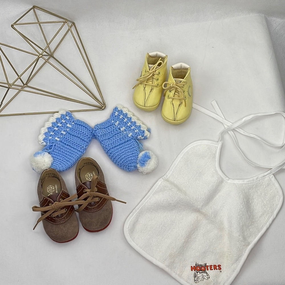 Toddler Shoes Booties & Bib Bundle